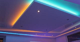 Натяжной потолок с подсветкой Ахтубинск, цена от 2112 руб.